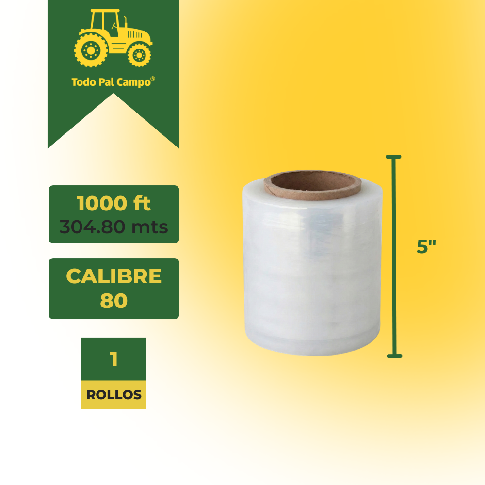 Mini Stretch Film Playo Manual 5 Cal. 80 Hasta 2000 Ft