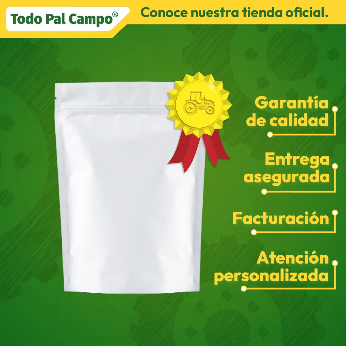 Bolsa Stand Up Pouch Blanca Trilaminada 500gr