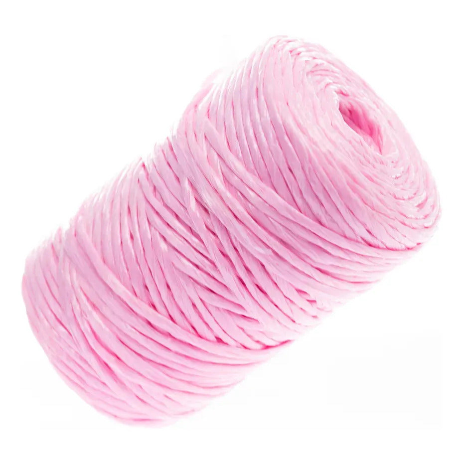 1 Pz Rafia Fibrilada 250 Gramos Rosa Calibre 2gr Reforzada Rosa