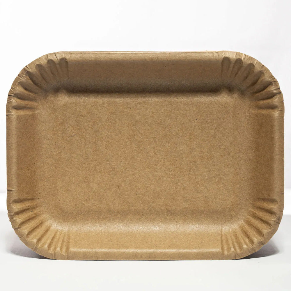 Charola 855 Desechable Cartón Ecológico 51 Pzas Compostable