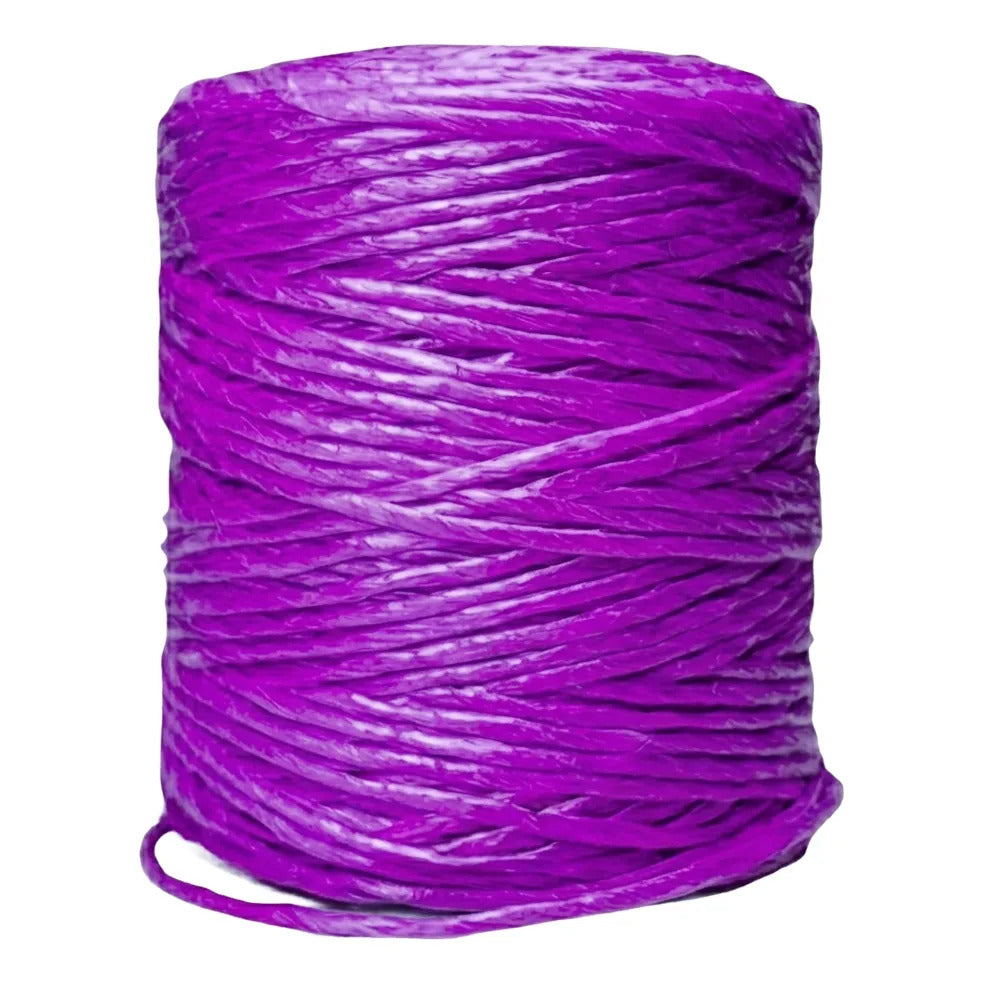 Rafia Fibrilada de Polipropileno Morado de 1 kg para Agricultura
