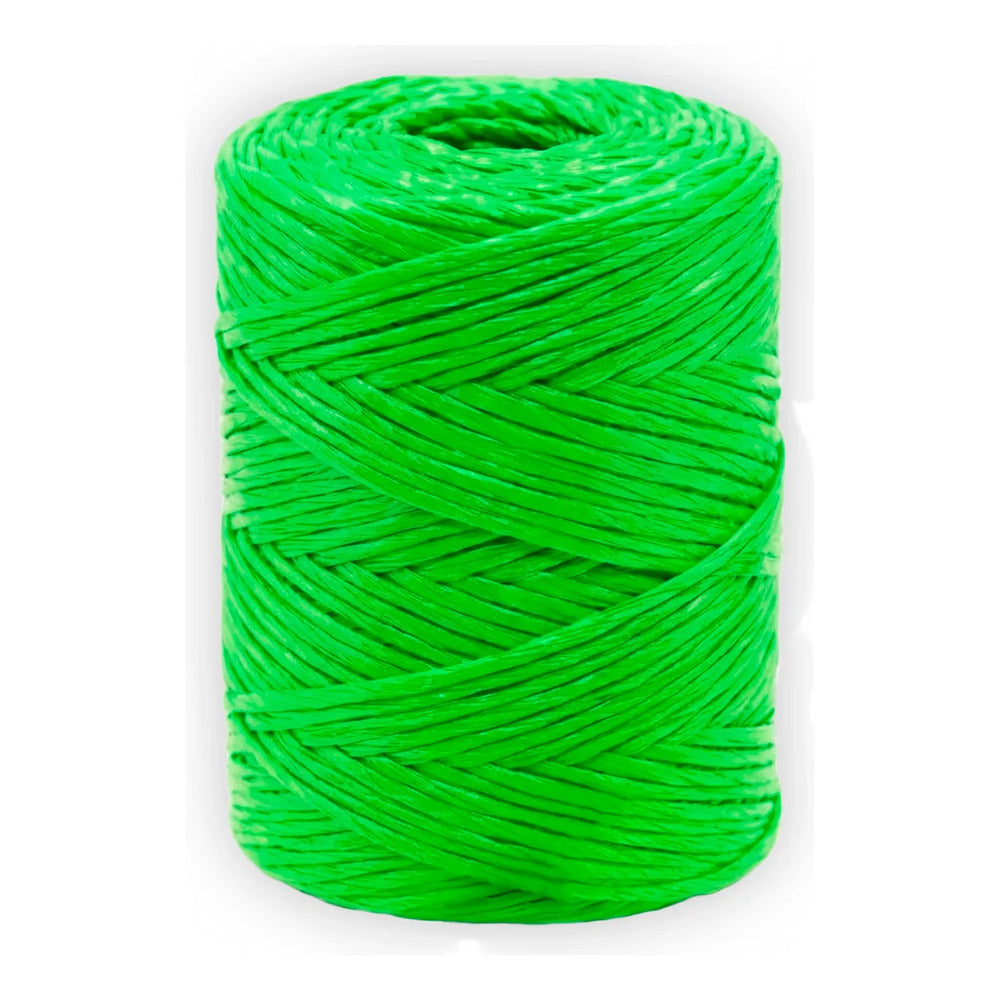 1pz Rafia Fibrilada Cal. 2 Gr Bobina De 500gr Color Verde
