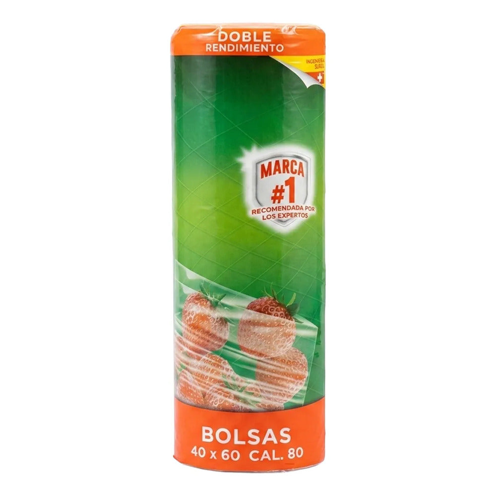 Bolsa Rollo Plastico Uso Rudo 40x60 Cal 80 Para Ferreterías