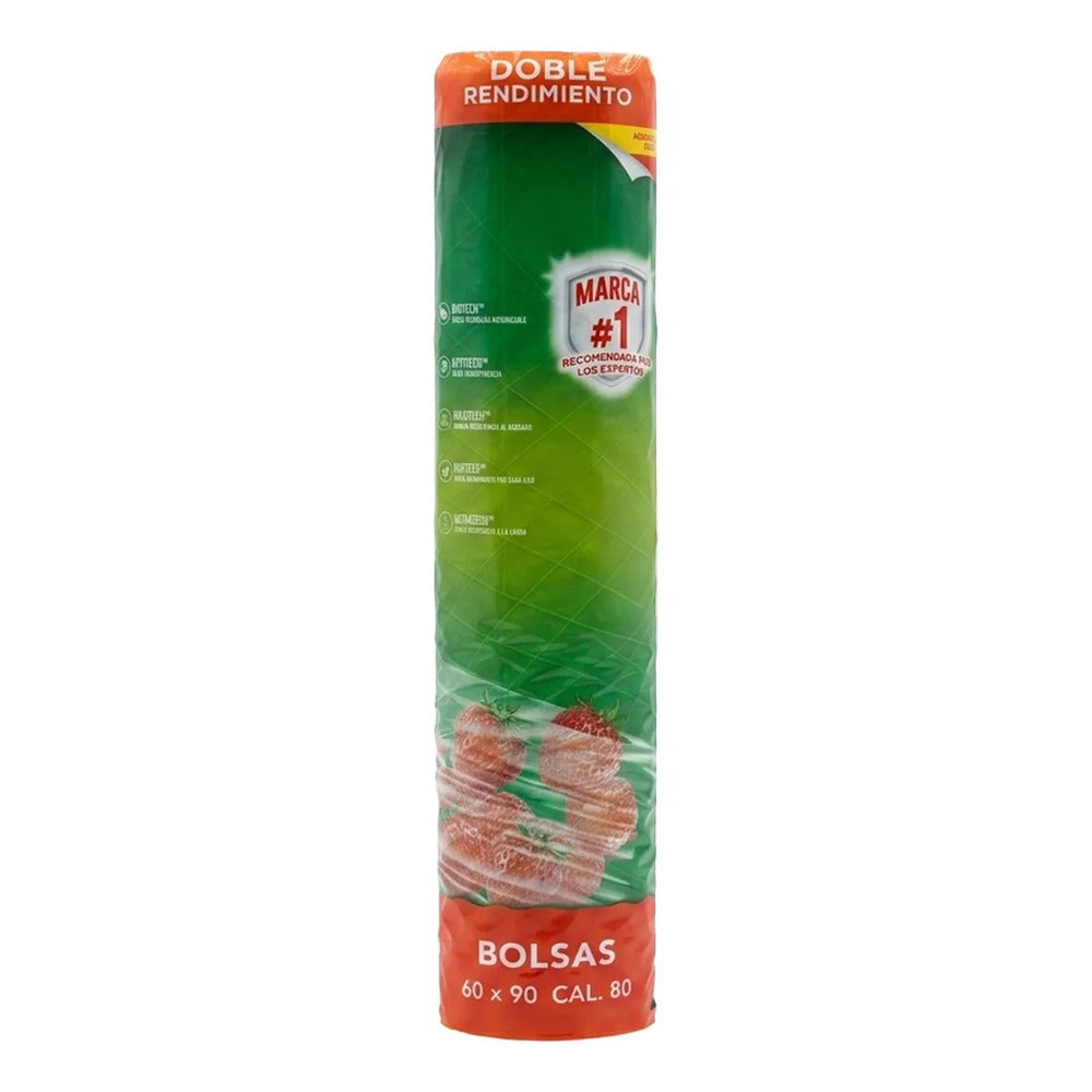 Bolsas En Rollo 60x90 Alta Capacidad De Uso Rudo Cal 80