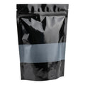 50 Bolsas Para Frutos Secos 500g Negro Brillante C/ Ventana