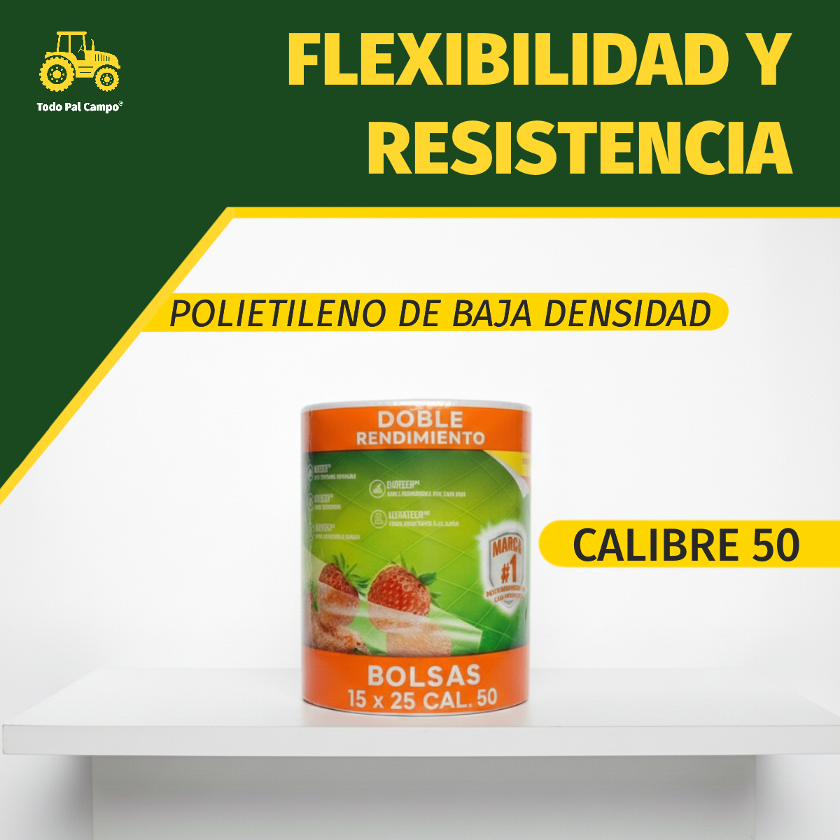 3 Pack Rollo Bolsa Baja Densidad 18x25 Cm | 2191 Pzs |1.5 Kg