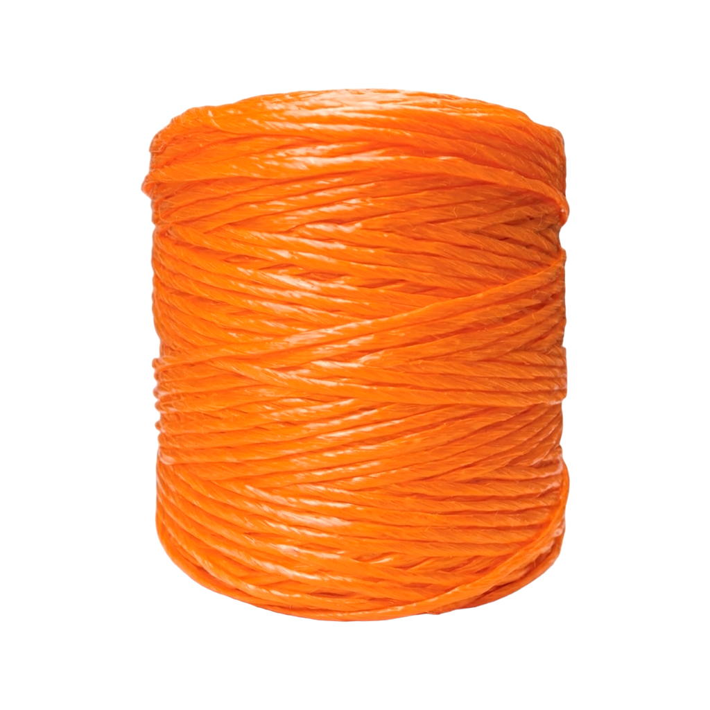 Rafia Fibrilada Color Naranja - Bobina 500 gr