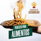 Charola 855 Desechable Cartón Ecológico 51 Pzas Compostable