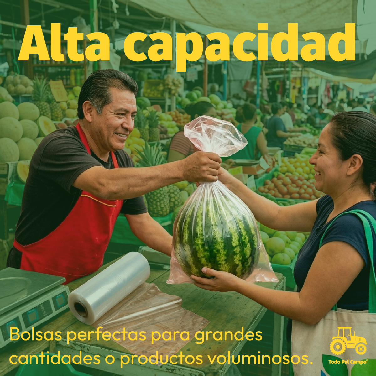 Bolsa Rollo Plastico Uso Rudo 40x60 Cal 80 Para Ferreterías