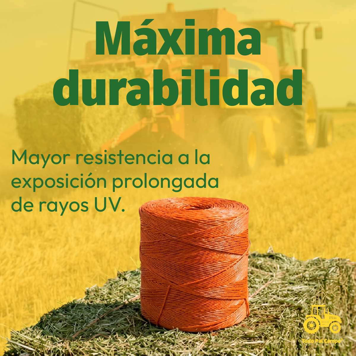 1 Pz Rafia Naranja Uv Fibrilada Rollo Con 3kg Cal. 2 Gr